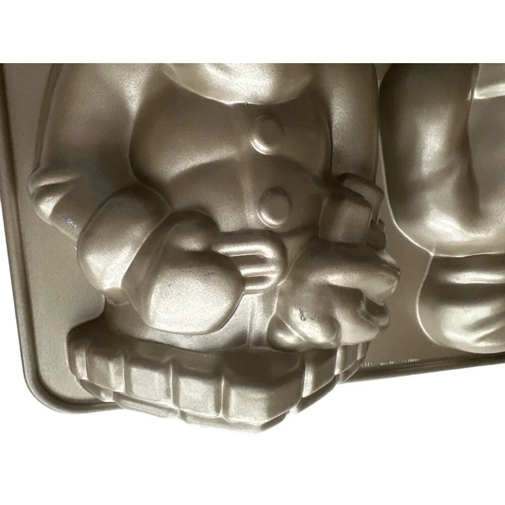William-Sonoma SANTA CLAUS 3-D Cake Pan Mold Nordic Ware Odin 10 Cup Vintage